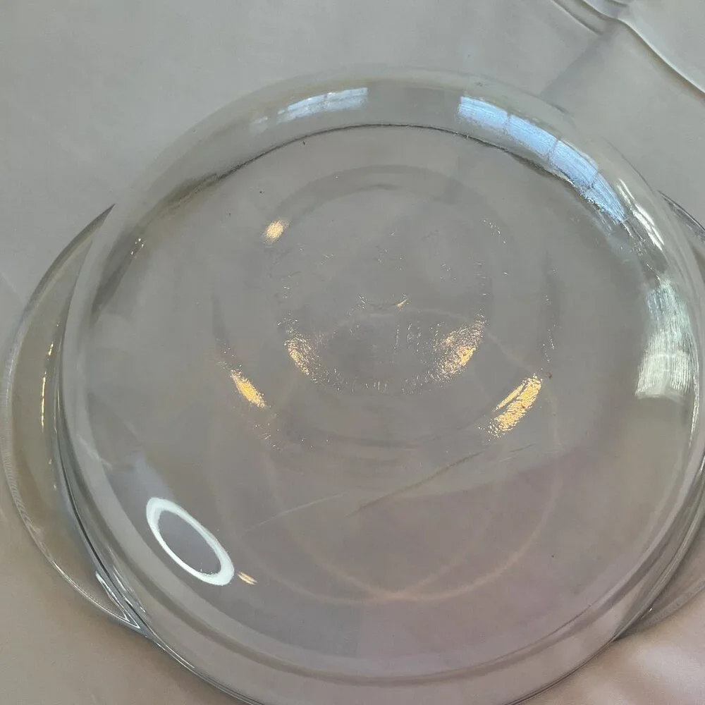Anchor Hocking 2qt Clear Glass Casserole Dish Round Ovenware Vintage Cottagecore